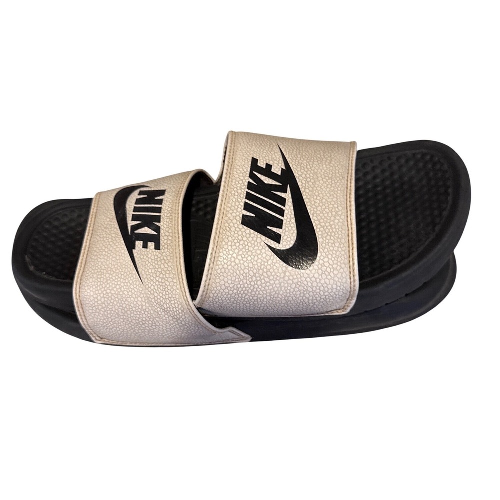 Nike Benassi JDI Slides Mens Tan Black Sandal 343880-100 Size 11